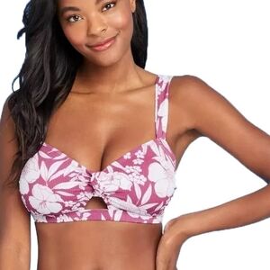NWT Target Floral Bikini Top